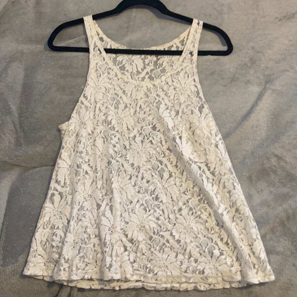 Lace tank top